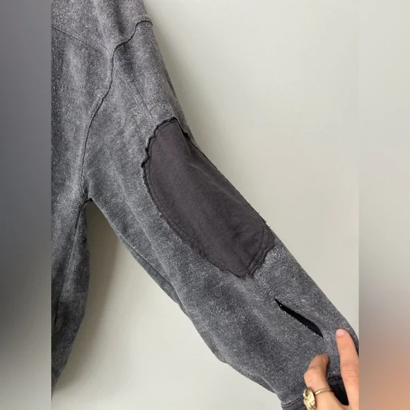 Free People Ruby Jacket Incense Gray Medium Oversized Slouchy Shacket - Picture 8 of 9